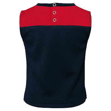 Girls Toddler Navy Houston Texans Spirit Cheer Two-Piece Cheerleader Set with Bloomers