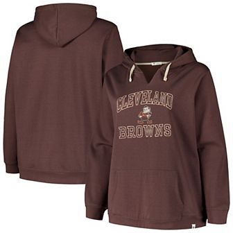 Women's Profile Brown Cleveland Browns Kennedy Pullover Hoodie