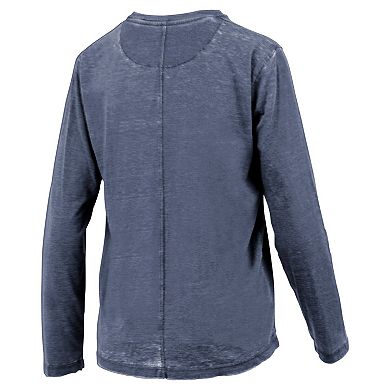 Women's Pressbox Navy Penn State Nittany Lions Chandler Olive Leaf Arch Long Sleeve T-Shirt