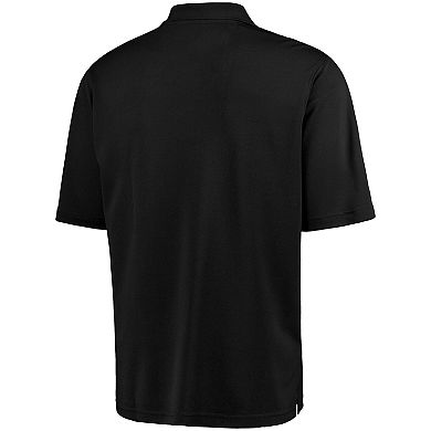 Antigua Carolina Panthers Pique Xtra-Lite Polo - Black