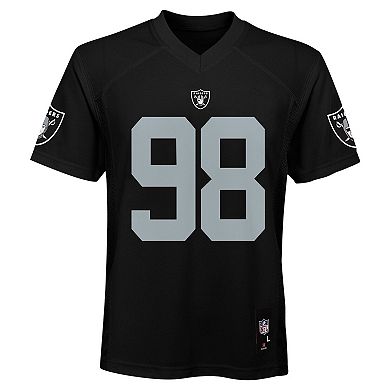 Youth Maxx Crosby Black Las Vegas Raiders Replica Player Jersey
