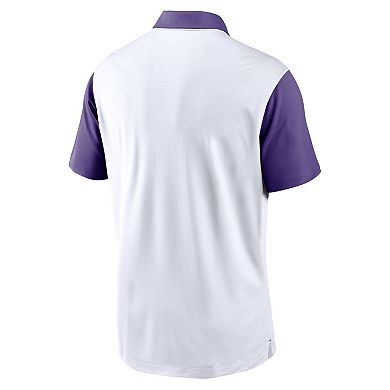 Men's Nike White LSU Tigers Primetime Campus Vapor Performance Polo