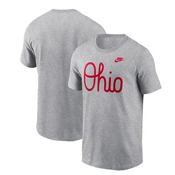 Men's Nike Gray Ohio State Buckeyes Vintage Script T-Shirt