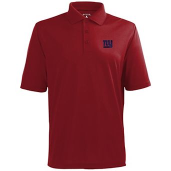 Antigua New York Giants Pique Xtra-Lite Polo - Red