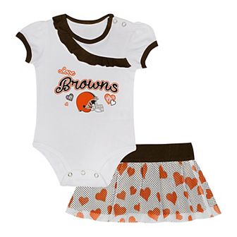 Infant Cleveland Browns Love My Team Bodysuit & Skirt Set