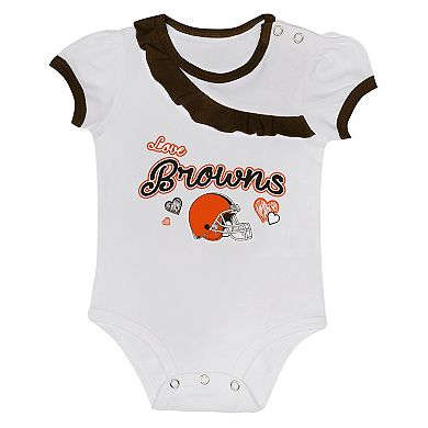 Infant Cleveland Browns Love My Team Bodysuit & Skirt Set