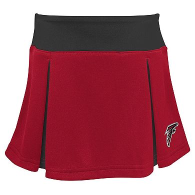 Girls Preschool Red Atlanta Falcons Spirit Cheerleader Two-Piece Set with Bloomers