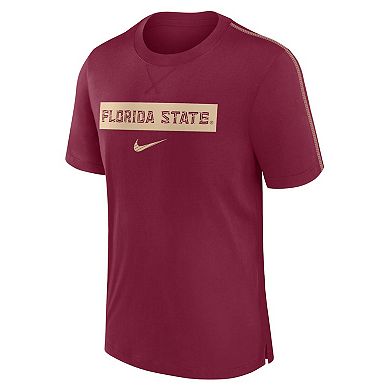 Men's Nike Garnet Florida State Seminoles 2024/25 Sideline Player Performance Tri-Blend T-Shirt