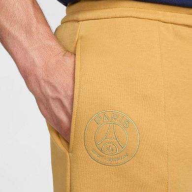 Men's Nike Gold Paris Saint-Germain Tech Fleece Loose Fit Open Hem Sweatpants