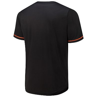 Men's Fanatics Black Cincinnati Bengals Pop Full-Button Jersey