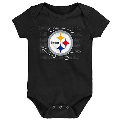 Newborn & Infant Pittsburgh Steelers Team Starter 3-Pack Bodysuit Set