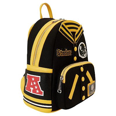 Loungefly Pittsburgh Steelers Varsity Mini Backpack display picture 3