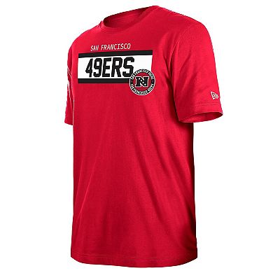 Men's New Era Scarlet San Francisco 49ers 3rd Down Domestic T-Shirt