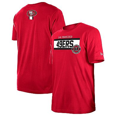 Men's New Era Scarlet San Francisco 49ers 3rd Down Domestic T-Shirt