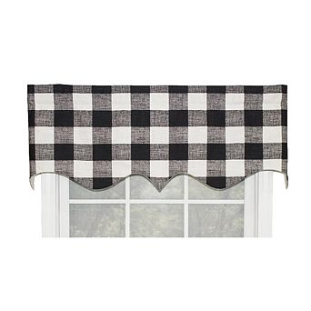 Grande Check Style Regal All Season Valance 3" Rod Pocket