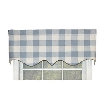 Grande Check Style Regal All Season Valance 3" Rod Pocket