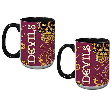 Arizona State Sun Devils Two-Pack Dia De Los Muertos Mug Set