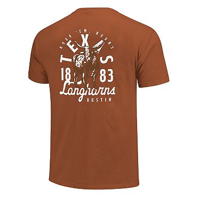 Men's Texas Orange Texas Longhorns Comfort Colors Mascot Overlay T-Shirt