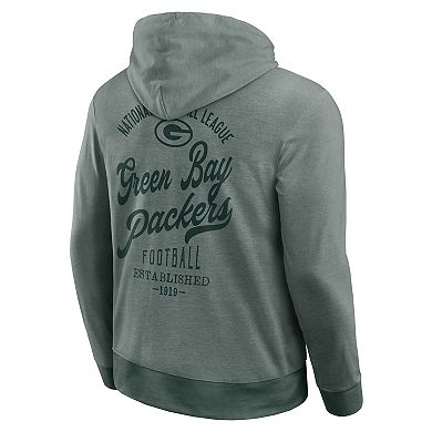 Men's Darius Rucker Collection by Fanatics Green Green Bay Packers Tonal Knit Pullover Hoodie