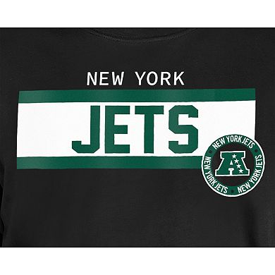 Men's New Era Black New York Jets 3rd Down Domestic T-Shirt