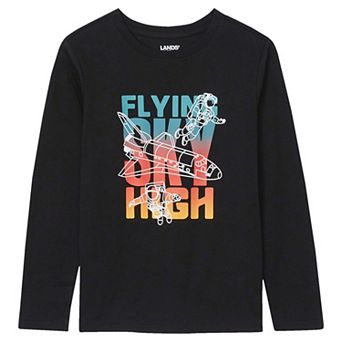 Husky Boys 10-20 Lands' End Long Sleeve Graphic Tee