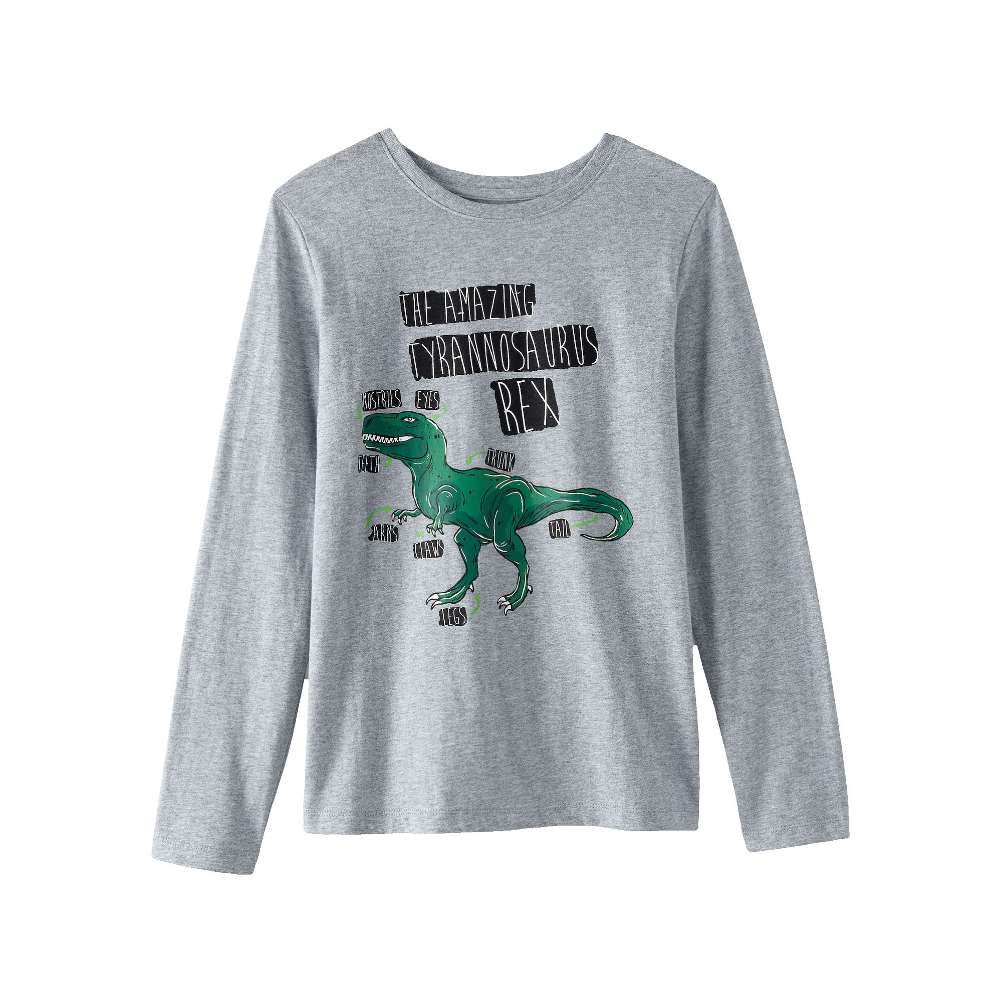 Husky Boys 10-20 Lands End Long Sleeve Graphic Tee, Boys, Size: XL HUSKY,
