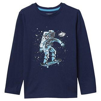 Husky Boys 10-20 Lands' End Long Sleeve Graphic Tee