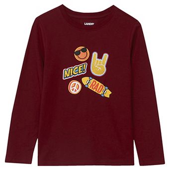 Husky Boys 10-20 Lands' End Long Sleeve Graphic Tee