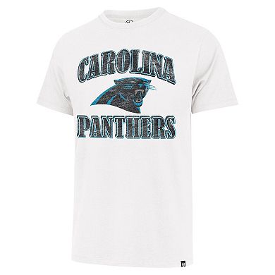 Men's '47 White Carolina Panthers Overrun Franklin T-Shirt