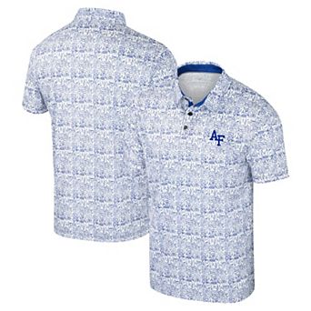 Men's Colosseum Royal Air Force Falcons It's Time! Allover Print Polo