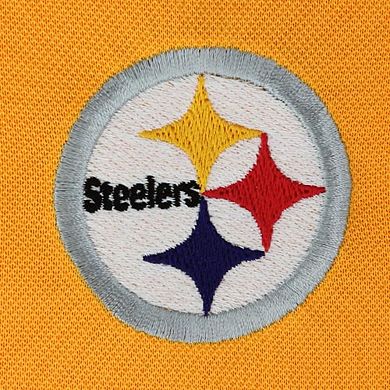 Antigua Pittsburgh Steelers Pique Xtra-Lite Polo - Gold