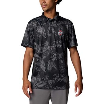 Men's Columbia Black Ohio State Buckeyes PFG Super Terminal Tackle�� Omni-Shade�� Bangalows Polo
