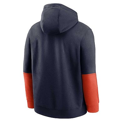 Men's Nike Navy Virginia Cavaliers 2024 Sideline Club Fleece Pullover Hoodie