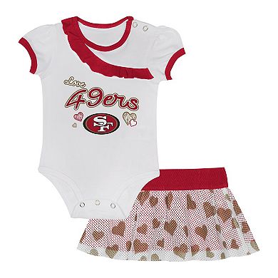 Newborn & Infant San Francisco 49ers Love My Team Bodysuit & Skirt Set