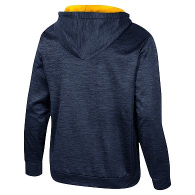 Men's Colosseum Navy Michigan Wolverines Cypher Half-Zip Hoodie
