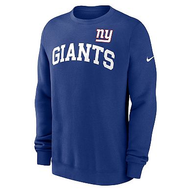 Men's Nike Royal New York Giants Club Pullover Sweatshirt