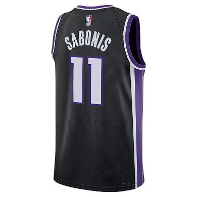 Unisex Nike Domantas Sabonis Black Sacramento Kings Swingman Player Jersey - Icon Edition