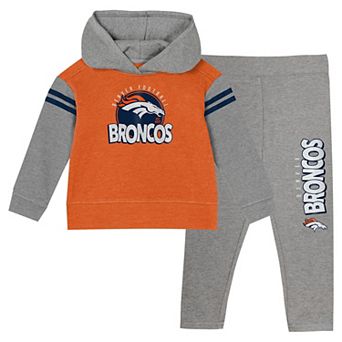 Toddler Denver Broncos Club House Long Sleeve Hoodie Top and Leggings Two-Piece Set