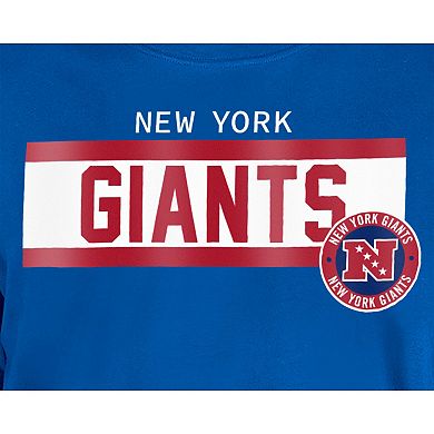 Men's New Era Blue New York Giants 3rd Down Domestic T-Shirt