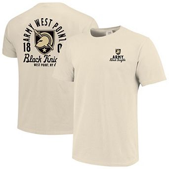 Men's Cream Army Black Knights Comfort Colors Mascot Overlay T-Shirt
