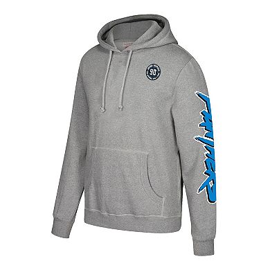 Men's Mitchell & Ness Julius Peppers Heather Gray Carolina Panthers Name & Number Pullover Hoodie