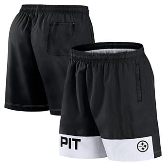Men's Fanatics Black Pittsburgh Steelers Elements Shorts