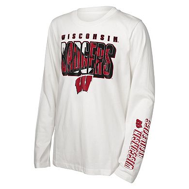 Youth Wisconsin Badgers In the Mix T-Shirt Combo Set
