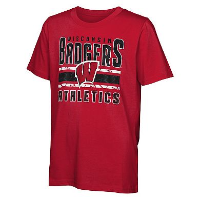 Youth Wisconsin Badgers In the Mix T-Shirt Combo Set