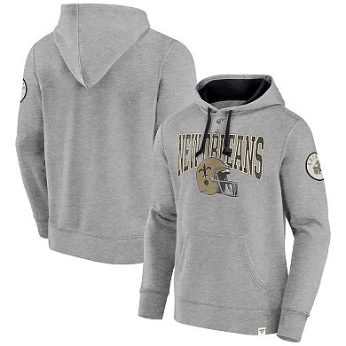 Men's Fanatics Black New Orleans Saints Label Maker Pullover Hoodie