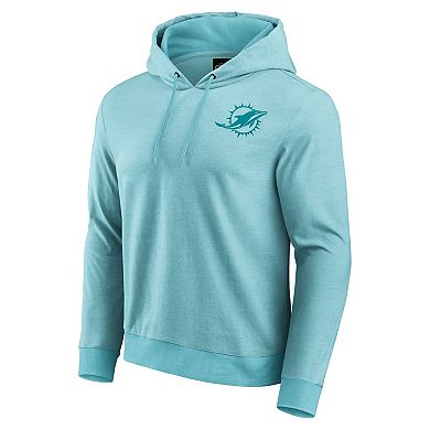 Men's Darius Rucker Collection by Fanatics Aqua Miami Dolphins Tonal Knit Pullover Hoodie