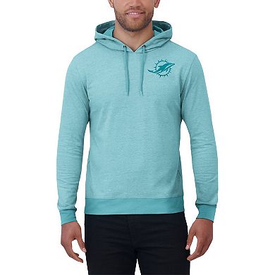 Men's Darius Rucker Collection by Fanatics Aqua Miami Dolphins Tonal Knit Pullover Hoodie