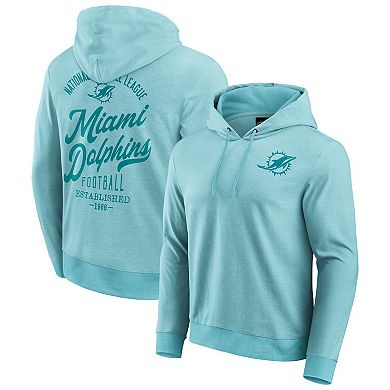 Men's Darius Rucker Collection by Fanatics Aqua Miami Dolphins Tonal Knit Pullover Hoodie
