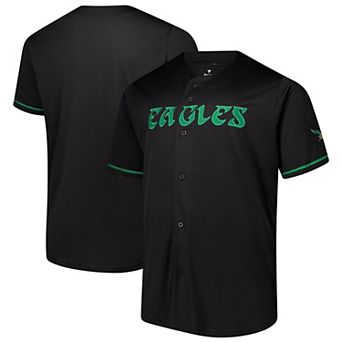 Men's Fanatics Black Philadelphia Eagles Pop Full-Button Jersey