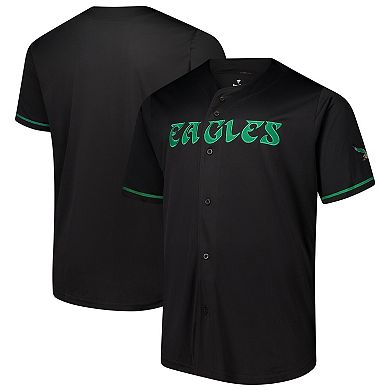Men's Fanatics Black Philadelphia Eagles Pop Full-Button Jersey